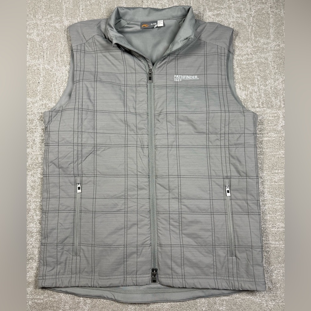 KJUS Rowan Insulated Pull Zip Vest Puffer Mens L Golf